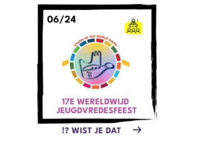 17e WERELDWIJD JEUGDVREDESFEEST