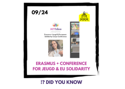 MVidee op Erasmus+ Jeugd & European Solidarity Corps conferentie!