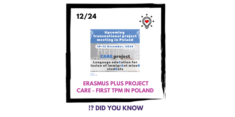 🌟 Kick Off van ons nieuwe Erasmus+ #CARE-project! – Transnationale projectvergadering in Polen